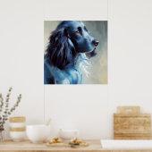 Blue Picardy Spaniel Dog Poster (Keuken)