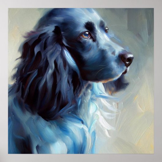 Blue Picardy Spaniel Dog Poster (Voorkant)