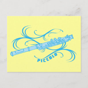 Blue Piccolo Briefkaart