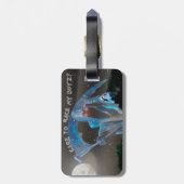 Blue Pick-up Truck en Skeleton Crew Bagagelabel (Achterkant verticaal)