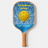 Blue Pickleball Lover Custom Pickleball Paddle (Voorkant)
