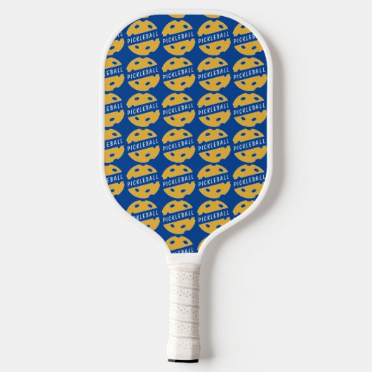 Blue Pickleball Pattern Paddle (Achterkant)