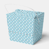 Blue Picknick Vrienden Baby shower Mand Dank u Bedankdoosjes (Achterkant)