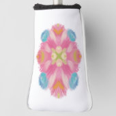 Blue Pink Abstract Golfheadcover (Draai 90)