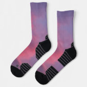 Blue Pink Clouds Sokken (Links)