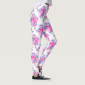 Blue Pink Floral Leggings (Rechts)