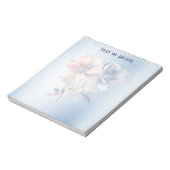 Blue Pink Flowers Notitieblok (Gedraaid)