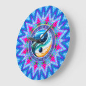 Blue Pink Rise Energy Journey Change Affirmation Grote Klok (Hoek)