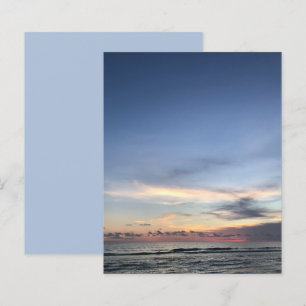 Blue Pink Sunrise Ocean Beach papier à gratter