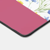 Blue Pink Wildflower Botanical Custom Name  (Coin)