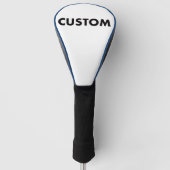 BLUE Piping Custom Golf Driver Headcover Blank (Voorkant)