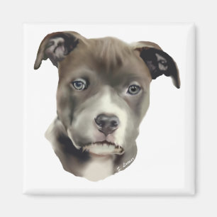 Blue Pitbull Magneet