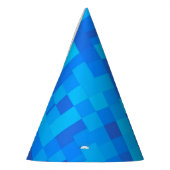 Blue Pixel Party Pet Feesthoedjes (Links)
