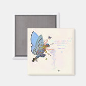 Blue Pixie Dust Magnet Magneet (Voorkant / Achterkant)