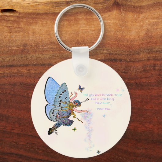 Blue Pixie Dust Sleutelhanger (Voorkant)