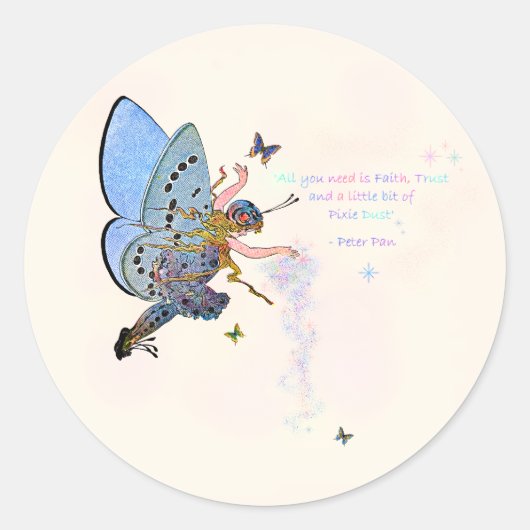 Blue Pixie Dust Stickers (Voorkant)