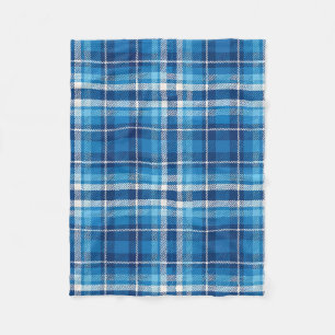 Blue Plaid Boerderij Stijl Fleece Deken