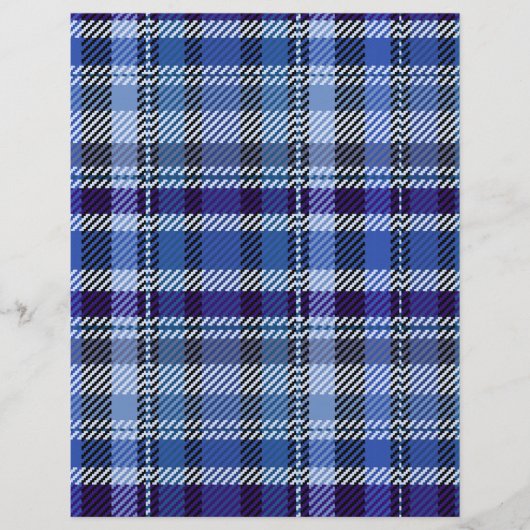 Blue Plaid Bulk Scrapbook Paper Pages Flyer (Voorkant)