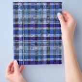 Blue Plaid Bulk Scrapbook Paper Pages Flyer (Hand)