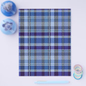 Blue Plaid Bulk Scrapbook Paper Pages Flyer (Enkel)