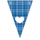 Blue Plaid C'est un garçon Baby shower Drapeau Bun (Troisième drapeau)
