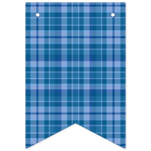 Blue Plaid C'est un garçon Baby shower Drapeau Bun (Deuxième drapeau)