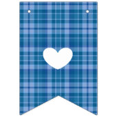 Blue Plaid C'est un garçon Baby shower Drapeau Bun (Troisième drapeau)