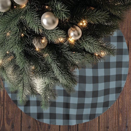 Blue Plaid Kerstboom Rok