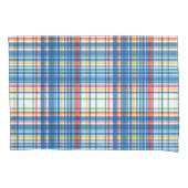 Blue Plaid Rainy Day Parade Collectie Kussensloop (Voorkant-Links)