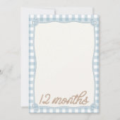 Blue Plaid Rodeo 12e maand Maandelijkse Kaart (Voorkant)