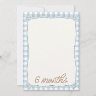Blue Plaid Rodeo 6e maand Maandelijkse Kaart