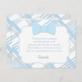 Blue Plaid, Schattigee bedankkaarten Briefkaart (Voorkant / Achterkant)