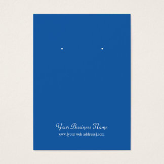 Blue Plain Simple Custom Oorsprongskaart Visitekaartje