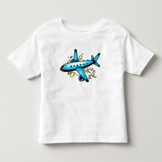 Blue Plane Guy Kinder Shirts (Voorkant)