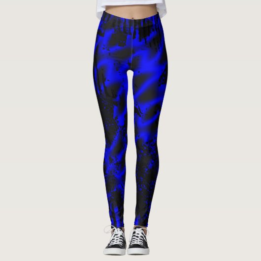 Blue Plasma Leggings (Voorkant)