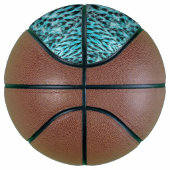 Blue plumage - cool feather design basketbal (Rechts)