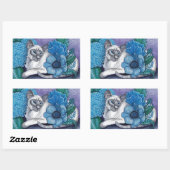 Blue Point Siamese Cat Rechthoekige Sticker (Vel)