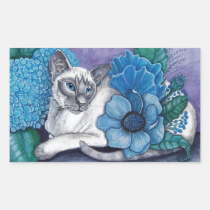 Blue Point Siamese Cat Rechthoekige Sticker