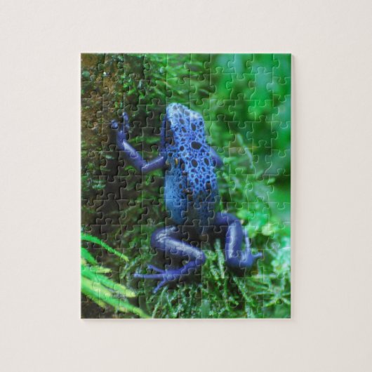 Blue Poison Arrow Frog Legpuzzel (Verticaal)