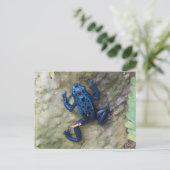 Blue Poison Dart Frog Briefkaart (Staand voorkant)