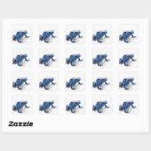 Blue Poison Dart Frog (Dendrobates Tinctorius) Vierkante Sticker (Vel)
