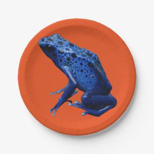 Blue Poison Dart Frog Papieren Bordje