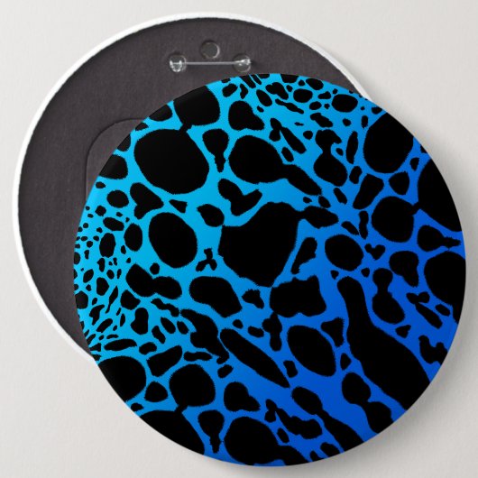 Blue Poison Dart Frog Ronde Button 6,0 Cm (Voorkant /achterkant)