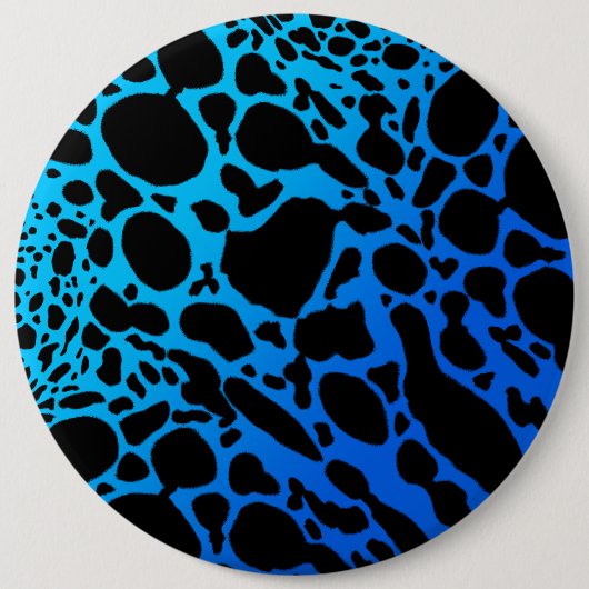 Blue Poison Dart Frog Ronde Button 6,0 Cm (Voorkant)