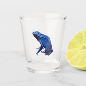 Blue Poison Dart Frog Shot Glas (Voorkant)