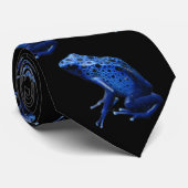 Blue Poison Dart Frog Stropdas (Opgerold)