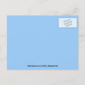 Blue Polar Bears Carte postale Douche Invitation (Dos)