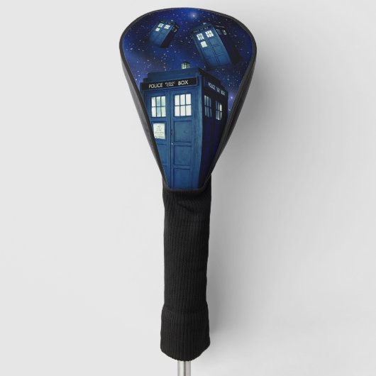 Blue Police Call Box Golfheadcover (Voorkant)