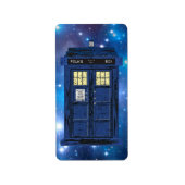 Blue Police Public Call Box - UK Time Travel 1 Etiket (Voorkant)