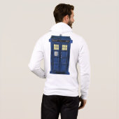 Blue Police Public Call Box - UK Time Travel 1 Hoodie (Achterkant volledig)